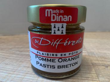 Confiture Apfel Orange Pastis - Marmelade  – Belag - suesser Aufstrich -  Bretagne - franzoesische Spezialitaet - franzoesische Feinkost - bretonisch